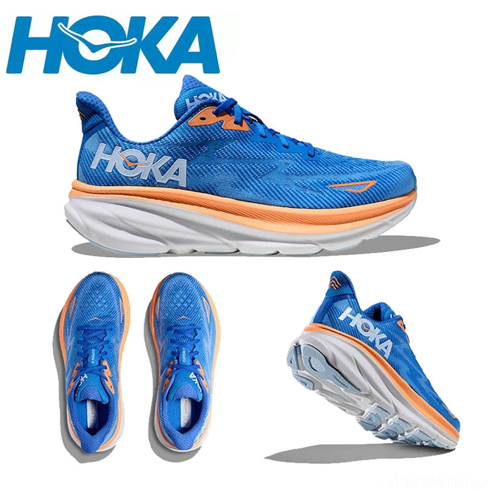 Original Hoka Clifton 9 Running Shoes Mens Women's Lightweight Cushioning Marathon Breathable Highway Trainer Sneakers