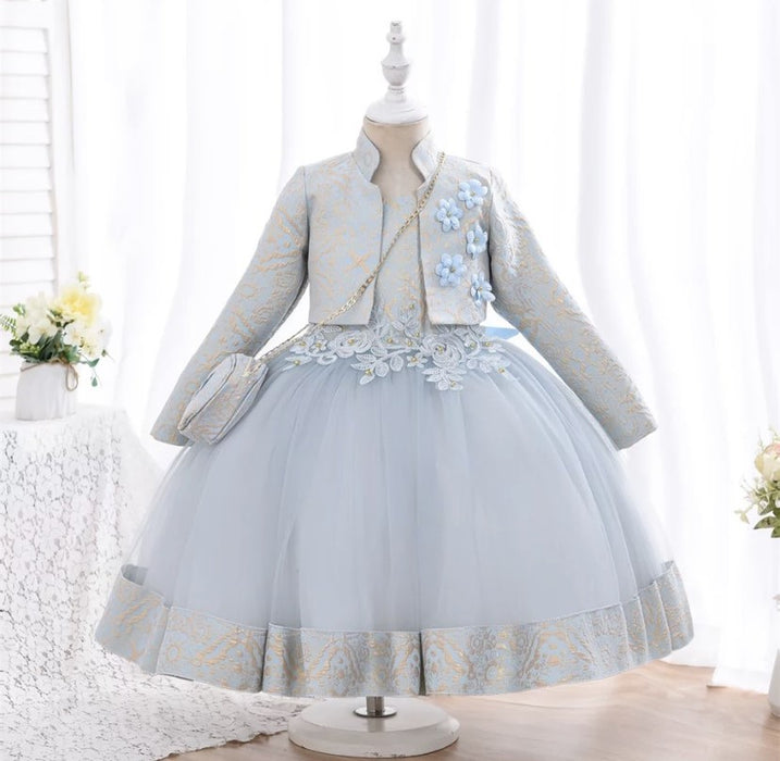 3 Pieces Puffy Dress for Kids - 3Pcs