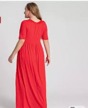 Red 0-Neck, Elegantly Sexy Party Dress (Astrid)